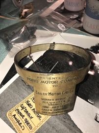 Sales Award Presented To Bailey Motor Car Company From Ford Motor Car Company 1937