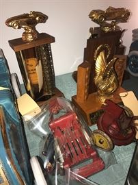 Assorted Antique And Vintage Toy Car Parts