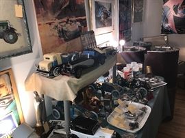 Assorted Car Decanters And Model Cars