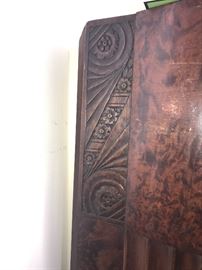 Pair Art Deco Carved Wooden Door Panels