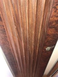 Pair Art Deco Carved Wooden Door Panels