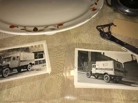 Vintage National Biscuit Company Truck Black And White Photographs