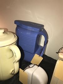 Vintage Hall For Westinghouse Blue Water Pitcher