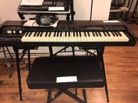 Roland VK-8Keyboard Synthesizer ~ On Stage Stands Bench