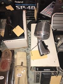 Roland SP-404 Portable Power Sampler With Effects ~ Shure Microphone 55SH Series II Microphone With Box