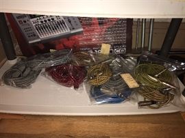 Assorted Cables And Plugs