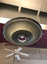 Impressive Art Deco Saturn Ring Light Fixture