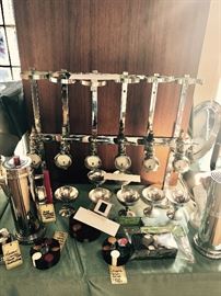 Art Deco Dunhill England Whiskey Dispenser By Pearl Optic ~ Perfect For Your Deco Bar