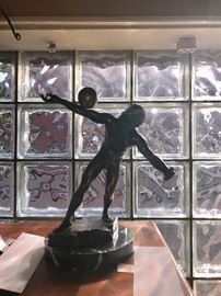 Bronze Ball Balancer Bronze Statue By E. Hamberger Werkstatte