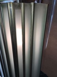 Art Deco Frosted Glass Table Lamp With Twenty Panels ~ Very Heavy Quality Lamp