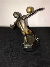 Bronze Ball Balancer Bronze Statue By E. Hamberger Werkstatte