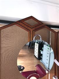 Art Deco Walnut And Mesh Screen Panels From The Mercury Theater In Chicago