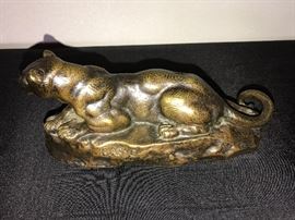 ARt Deco BARYE Bronze Lioness Sculpture