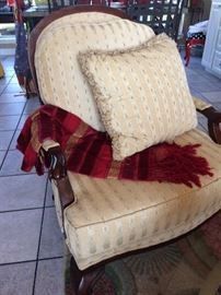 Wonderful, neutral ,  and so comfortable!  Side or parlor chair