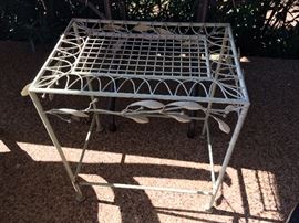 Metal plant/patio table