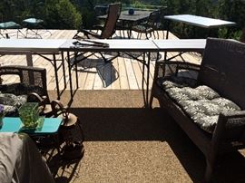 Grey Wicker patio set