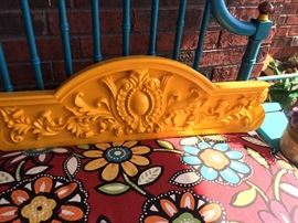 Sunny Yellow wall pediment plaque 