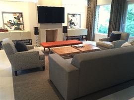 Mitchell Gold + Bob Williams Gabriel 98" sofa Custom Fabric.