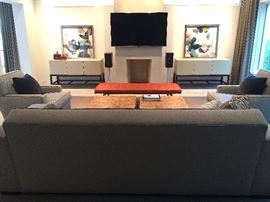 Mitchell Gold + Bob Williams Gabriel 98" sofa Custom Fabric.