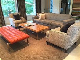 Mitchell Gold + Bob Williams Gabriel 98" sofa Custom Fabric.