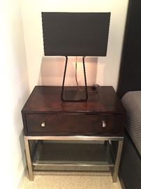 *Ethan Allen nightstands (2). * Pablo Tube Top Nightstand Lamps (2).