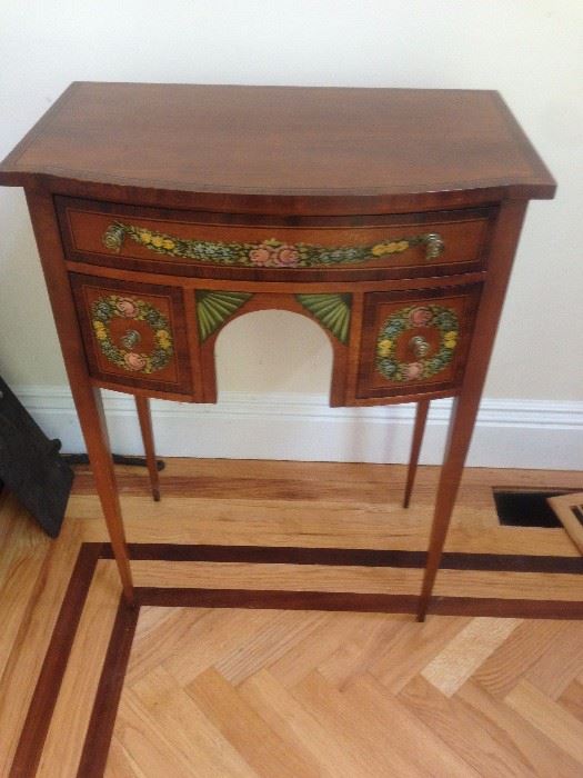 hand painted side table