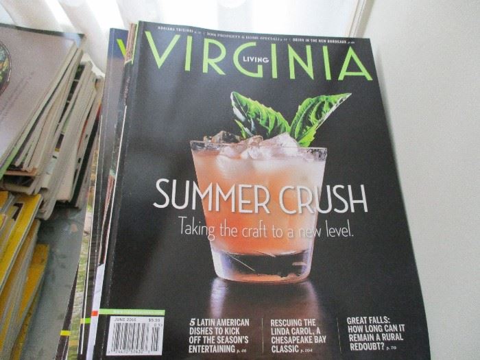               BACK ISSUES OF VIRGINIA LIVING