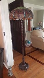 Leaded Glass Floor Lamp
