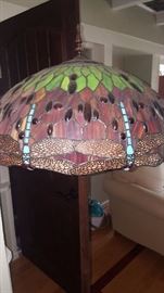 Leaded Glass Floor Lamp Shade detail