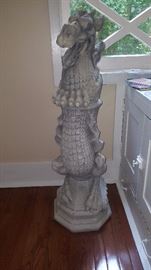 Cement Dragon Fountain