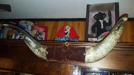 Carved Horns Phillipines 1955