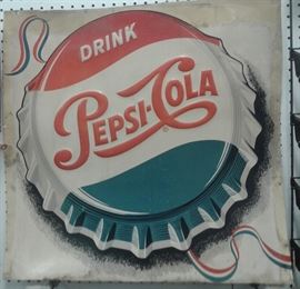 1940's/50's Pepsi-Cola Sign 