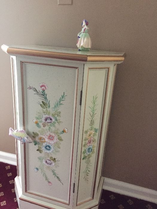 hand-painted cabinet with Mackenzie fish pull 