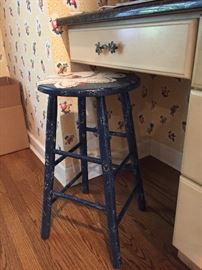 stool - hand painted