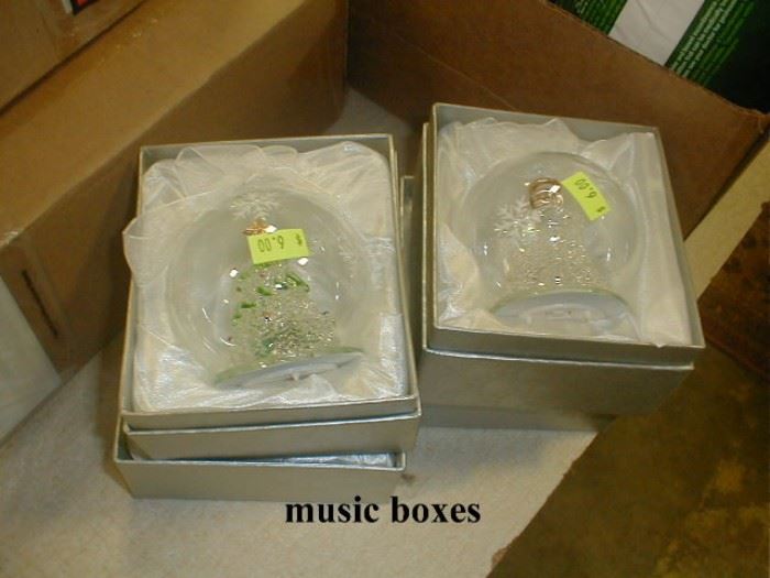 not music boxes - they light up and change colors 1/2 off