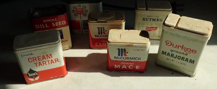 VINTAGE SPICE CANS