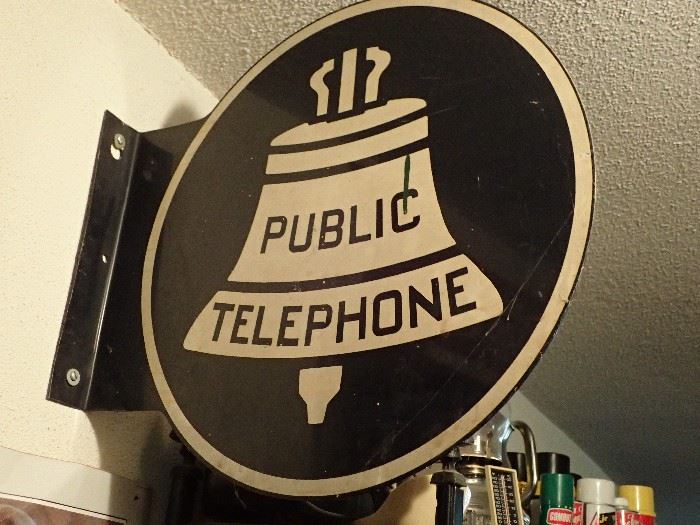 Public Telephone Wall sign