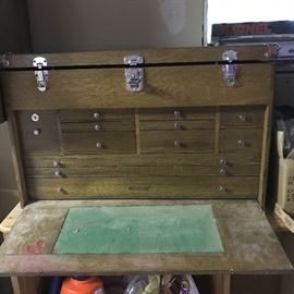 Vintage Wooden Tool Box