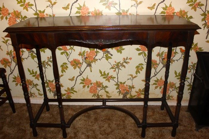 Henshaw's Furniture Company of Cincinnati, Ohio unique foyer or hallway table.  $225.00