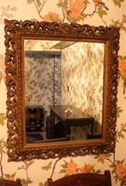Decorative gilt mirror $175.00-24" x 29"