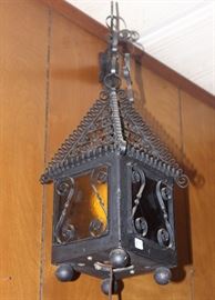 Black oriental hanging lantern $50.00
