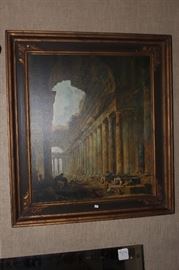 Large painting with decorative frame $ 65.00  32 inches wide 3 ft tall