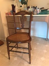 Burl Wood side chair 