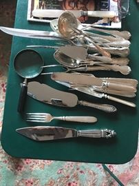 Georg Jensen Sterling Acorn Cake Knife 