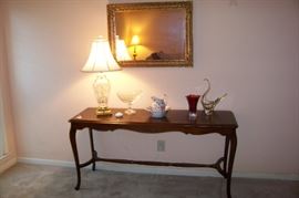 1930's sofa table in mahogany
