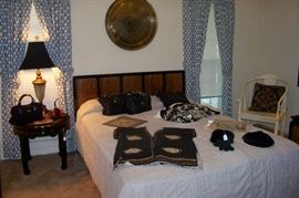 Henredon headboard, side table and small chest