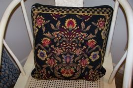 Needlepoint pillow