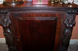 Front of cabinet