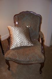 Nice French chair, beautifully upholstered