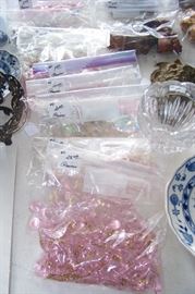 Crystals for chandeliers, etc.